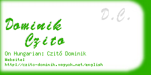 dominik czito business card