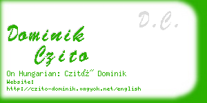 dominik czito business card